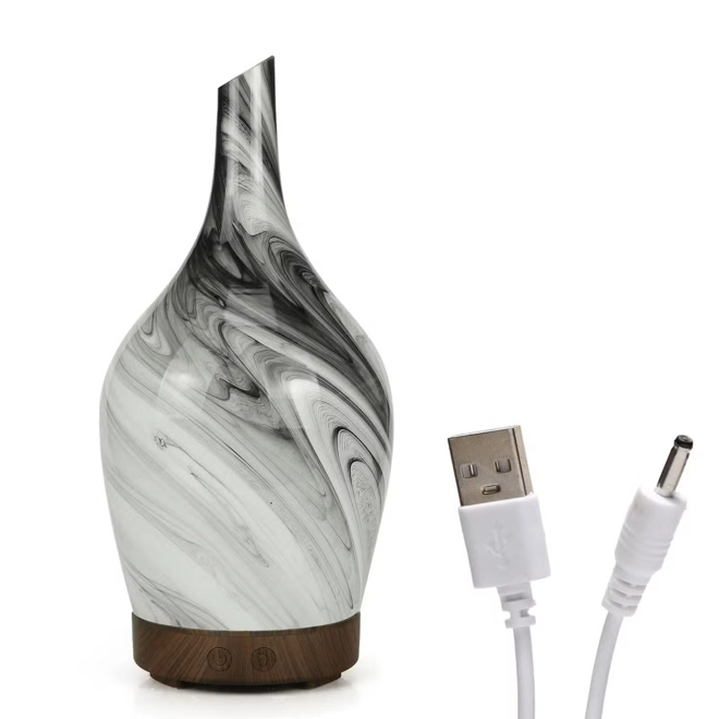 Additional Image for Aroma Atomiser - Glass Abstract Grey USB