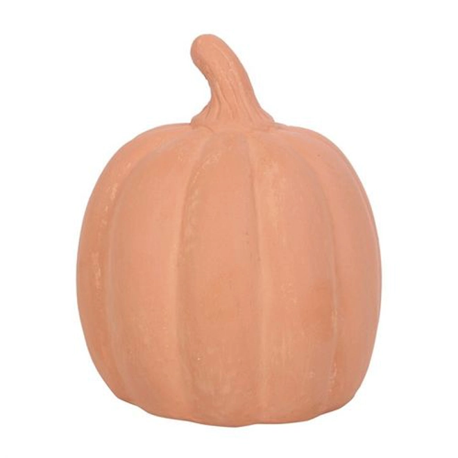 Additional Image for 12.5cm Terracotta Pumpkin Ornament 12.5cm