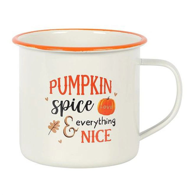 Additional Image for Pumpkin Spice Enamel Mug