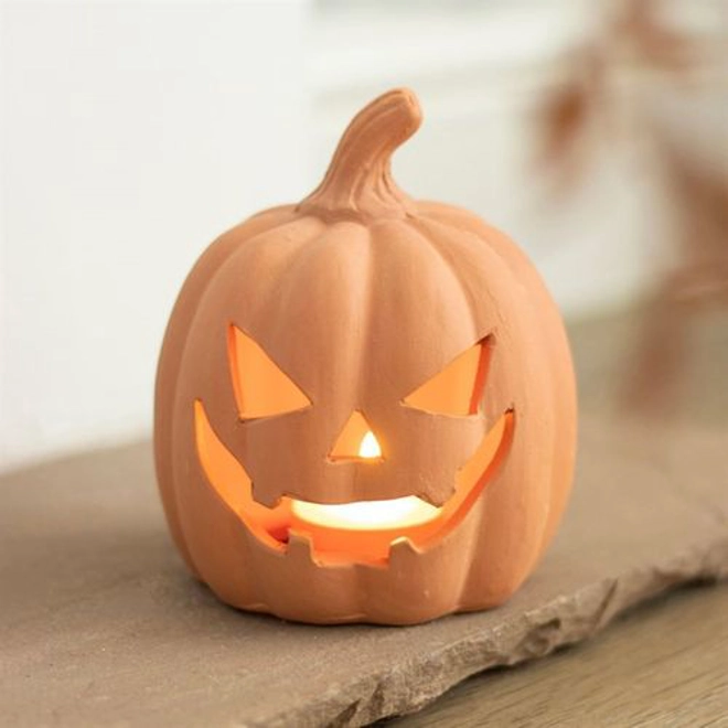product Image for 12.5cm Terracotta Pumpkin Ornament 12.5cm