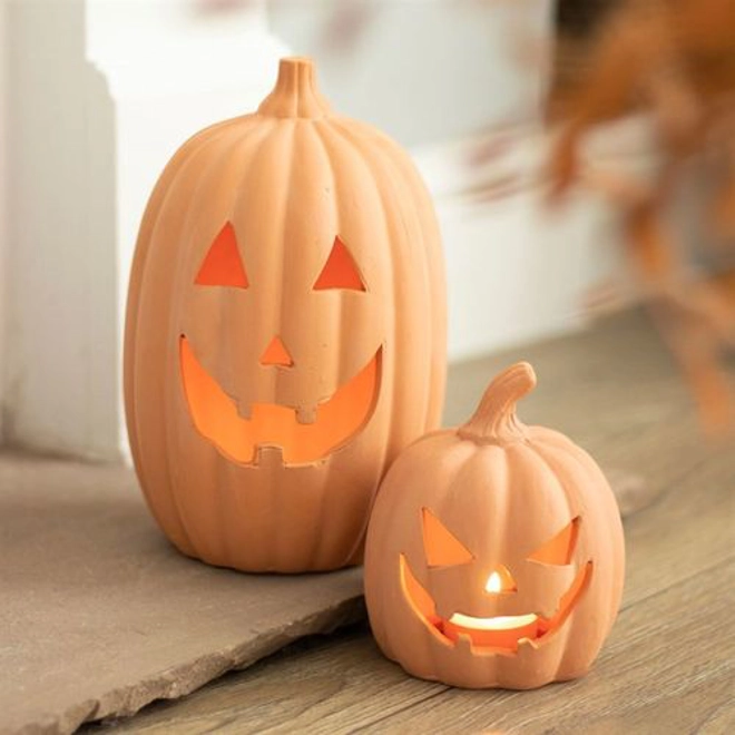 Additional Image for 23cm Terracotta Pumpkin Ornament