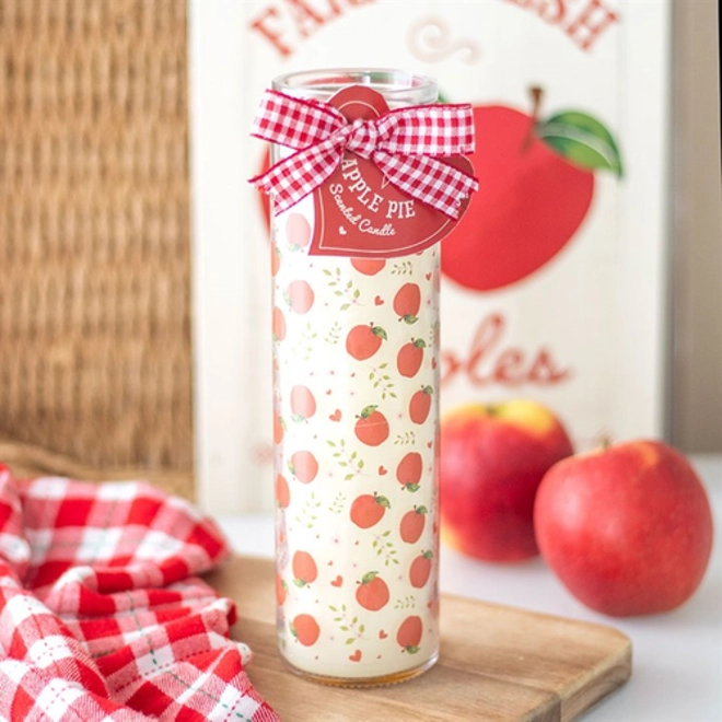 product Image for Apple Print Apple Pie Tube Candle