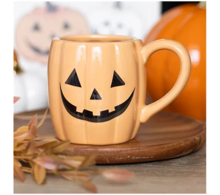 Jack-o'-Lantern Pumpkin Shaped Mug