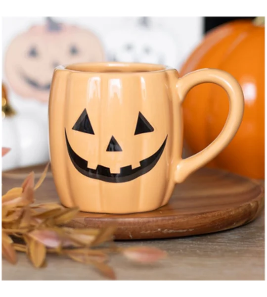 Jack-o'-Lantern Pumpkin Shaped Mug