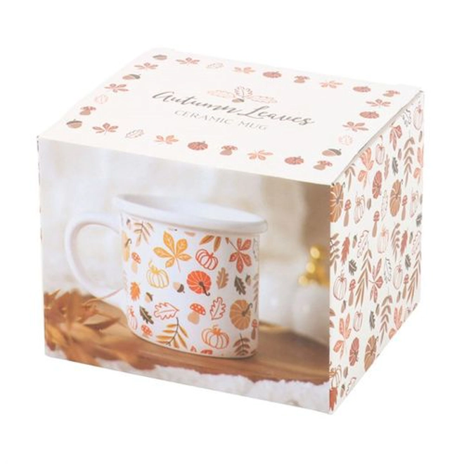Additional Image for Autumn Leaves and Pumpkins Mug