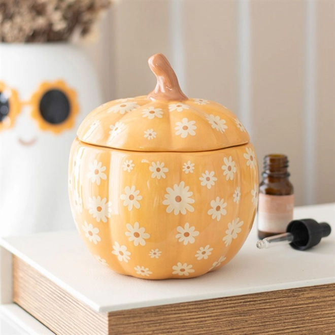 product Image for Groovy Floral Pumpkin Oil Burner