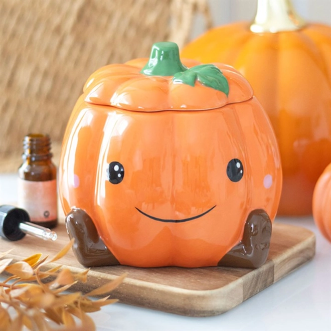 product Image for Cute Smiling Pumpkin Oil Burner and Wax Warmer