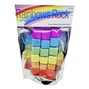 Rainbows Rock Bath Rocks x4