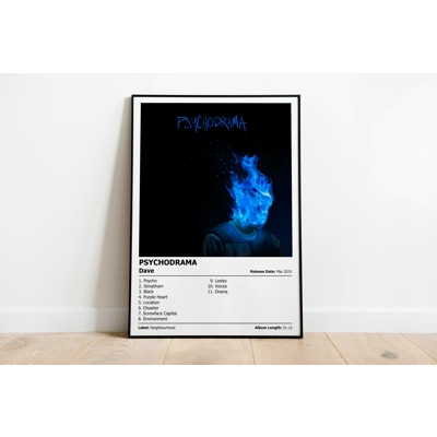 DAVE - Psychodrama - Album Cover Poster Print DAVE - Psychodrama - Album Cover Poster Print