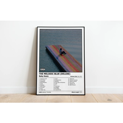BABY KEEM - The Melodic Blue - Album Cover Poster Print BABY KEEM - The Melodic Blue - Album Cover Poster Print