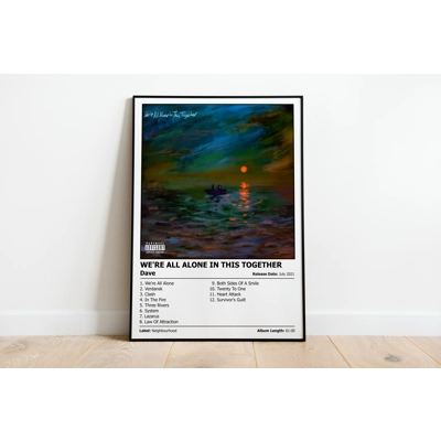 DAVE - Were All Alone in This Together - Verdansk (Survival Mode) - Album Cover Poster Print
