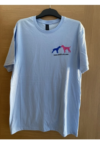 Sky Blue Round Neck T-S..