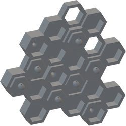 Hexagonal Key Holder