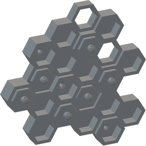 Hexagonal Key Holder