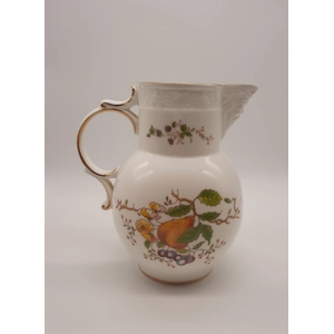 Pretty Coalport Mask Jug with Fruit and Flower Autumnal Decoration