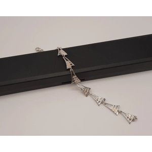 Beautiful Sterling Silver Rennie Mackintosh Inspired Bracelet by Carrick