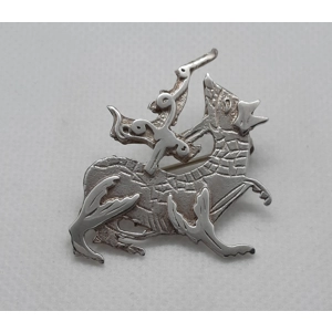 Sterling Silver Ortak Maeshowe Dragon Brooch