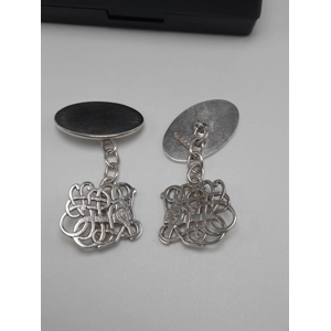 Lovely Pair of Anglian Beast Design Sterling Silver Vintage Cufflinks by Shetland Silver
