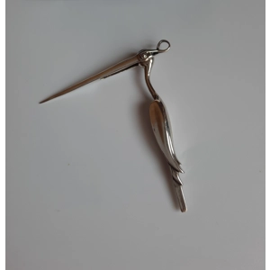 Sterling Silver Vintage Novelty Stork Shaped Cigar Piercer