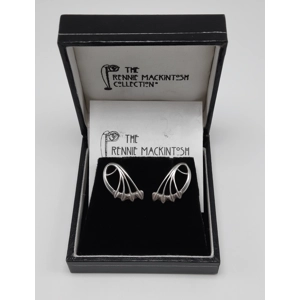 Pair of Sterling Silver Rennie Mackintosh Collection