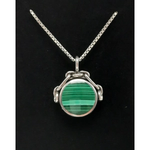 Sterling Silver Double Sided Spinner Pendant by David Scott-Walker - 1983 Sterling Silver Double Sided Spinner Pendant by David Scott-Walker - 1983