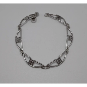 Sterling Silver Bracelet in Rennie Mackintosh Style by Carrick