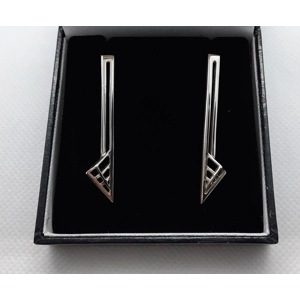 Pair of Sterling Silver Rennie Mackintosh Earrings in Original Box by Carrick Pair of Sterling Silver Rennie Mackintosh Earrings in Original Box by Carrick