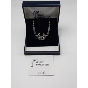 Sterling silver Carrick Necklace in a Rennie Mackintosh Inspired Design - Original Box