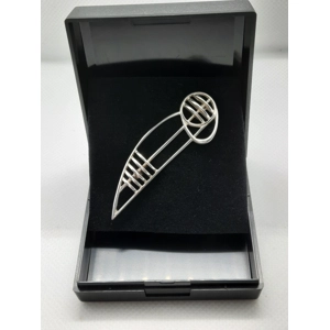 Stylish Sterling Silver Rennie Mackintosh Design Brooch by Carrick