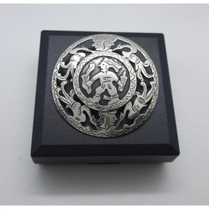 Vintage 900 Silver Guatemalan Warrior Brooch