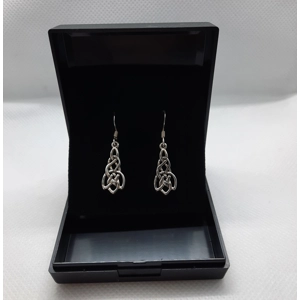 Sterling Silver Celtic Knot Drop Earrings