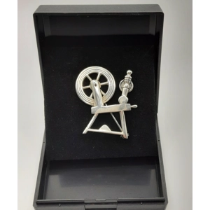 Vintage Sterling Silver Ola Gorie Spinning Wheel Brooch