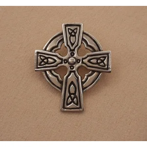 Sterling Silver Celtic Cross Brooch