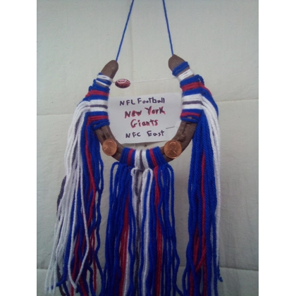NFL football New York Giants horseshoe
