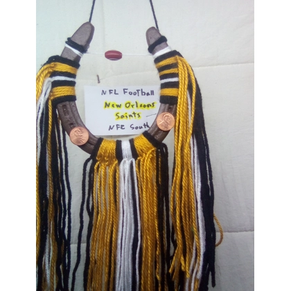 NFL football New Orleans saints horseshoe