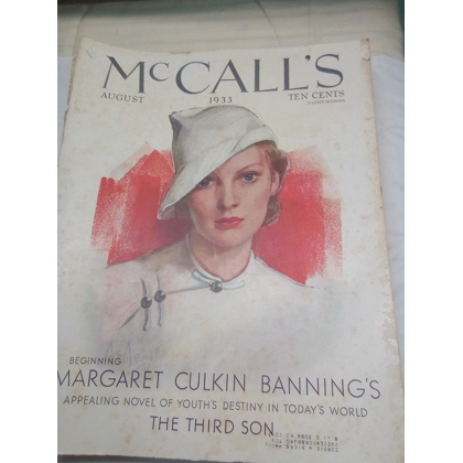 McCalls magazine Aug 1933