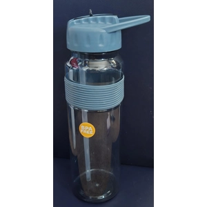 Blue Water Bottle with a Cap Handle