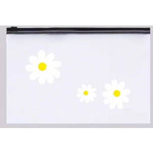 Clear Plastic Daisy Travel Makeup Bags