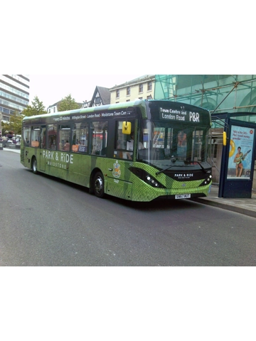 sn67wut park and ride maidstone bus at maidstone in kent