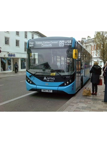 sn67wut arriva bus at maidstone in kent