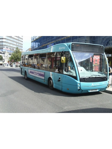 kx13dhd arriva bus at maidstone in kent