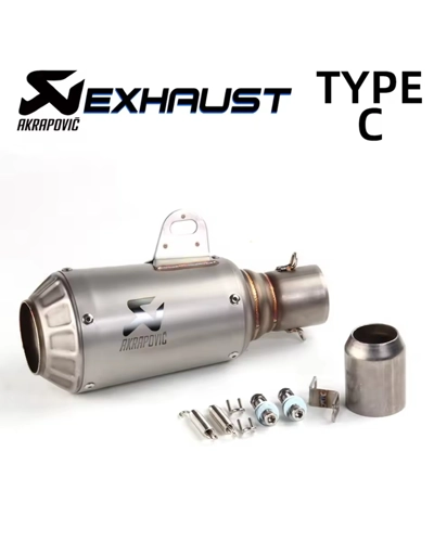 Akrapovic Replica Small exhaust Slip-On 51mm-38mm