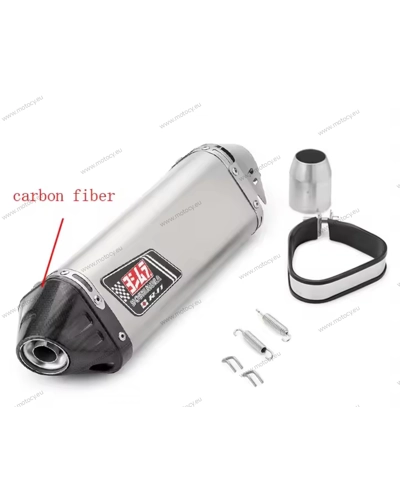 Yoshimura Tri-Oval carbon & Stainless steel Slip on Exhaust Universal fit