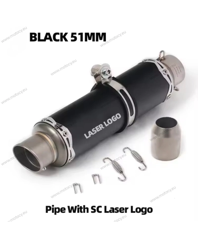 SC Project Exhaust Pipe 360mm Universal fit I.D. 51mm