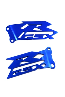 Blue Footrest Heel Plates Gu..