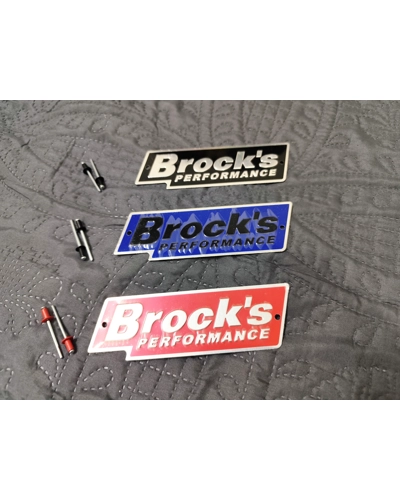 Brock's Performance Logo Plate 5.5in Letters (Includes Rivets)