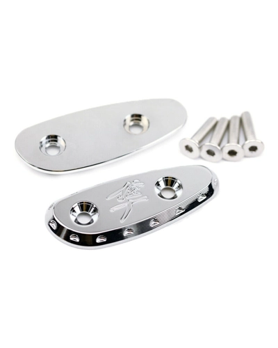 Mirror Hole Covers Block Off Cap 3D CNC Base For SUZUKI HAYABUSA