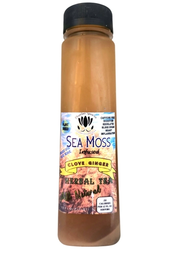 Clove Ginger Sea Moss Herbal Tea/ Tonic 12oz