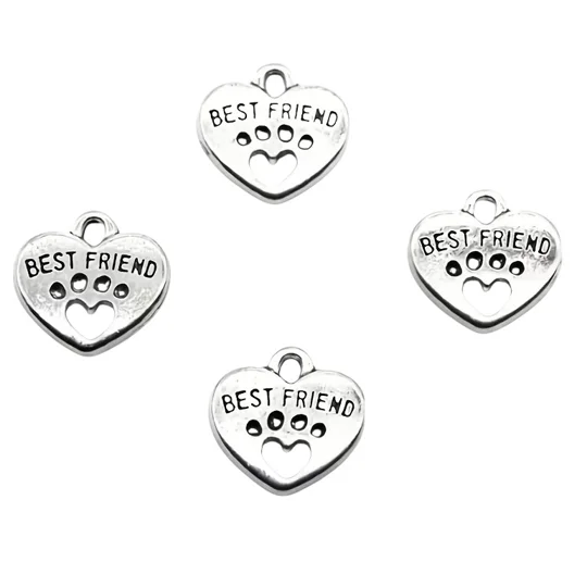 Best friend paw print heart charm
Buttons and bows Kettering Northants