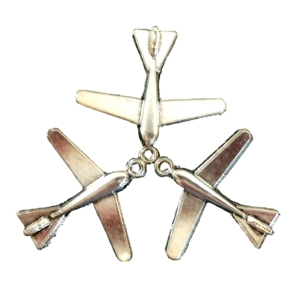 3 x Aeroplane Plane Jet Metal Charm